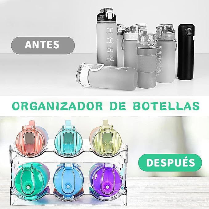 Organizador de Botellas Apilable para 12 Botellas