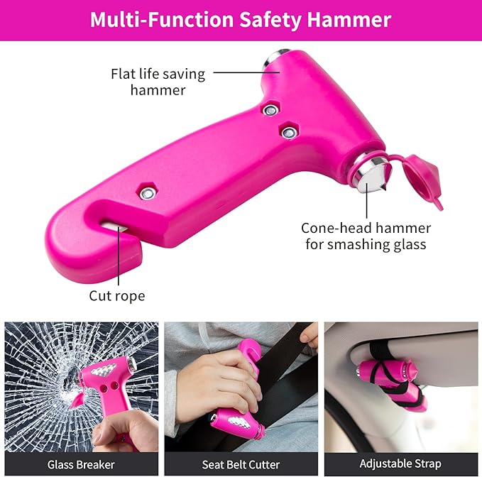 Kit de emergencia para coche - rosa